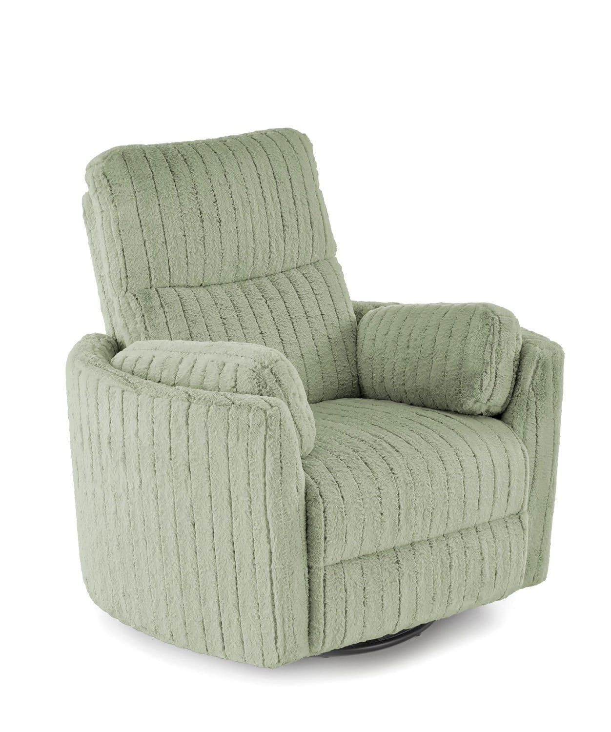 Fotel elektrycznie rozkładany PEGAS miętowy obrotowy