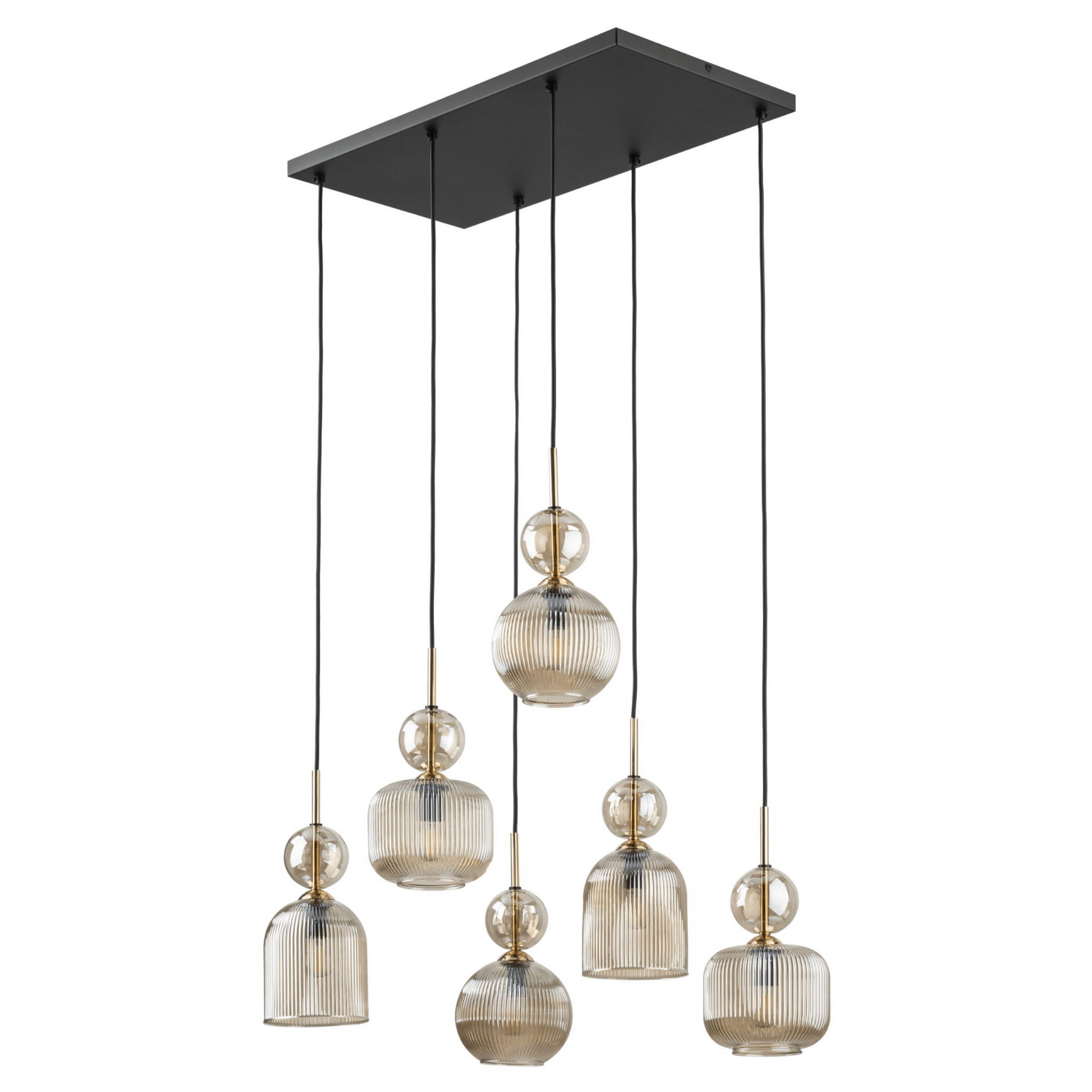 Lampa wisząca SOPHIA COGNAC 6XE14