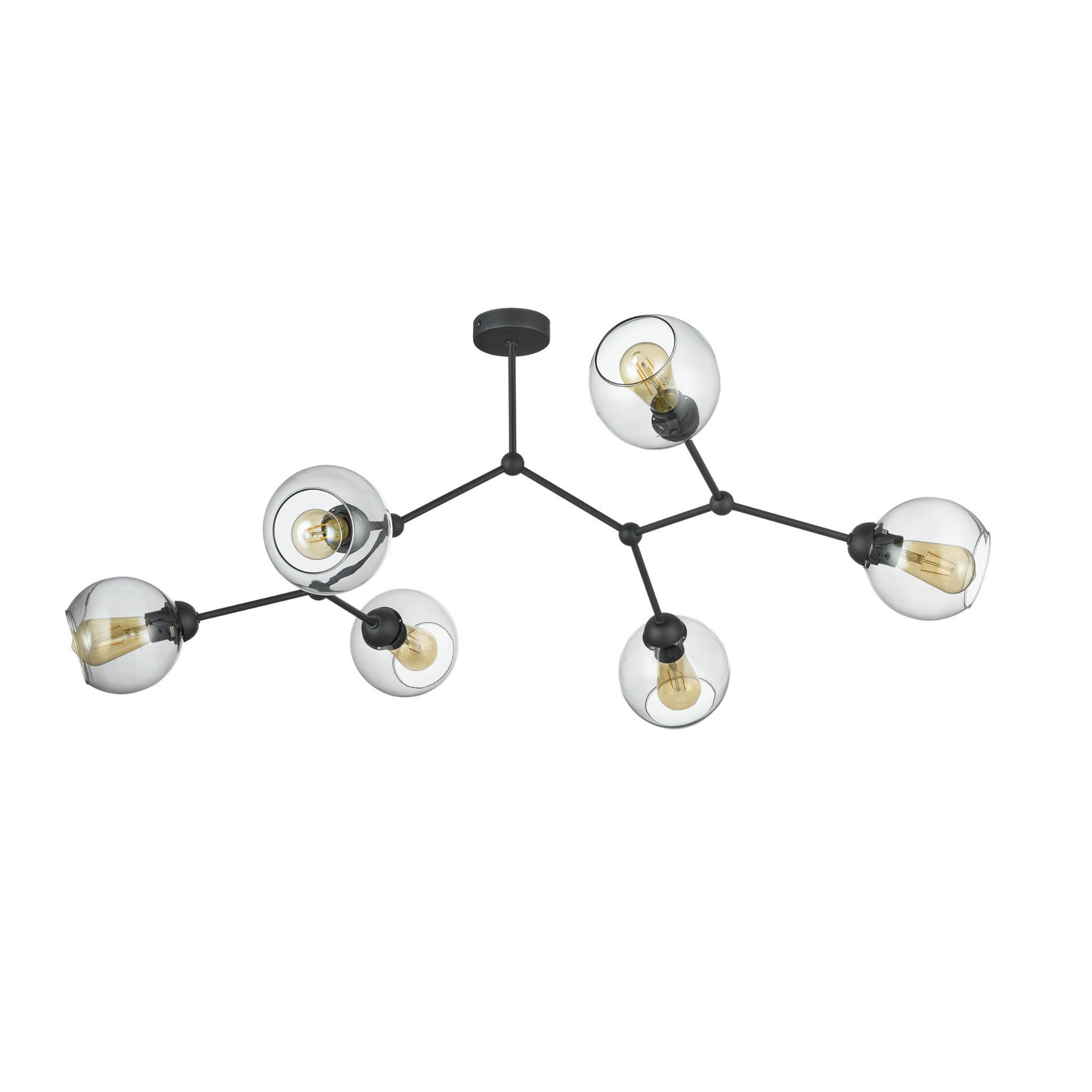 Lampa sufitowa FAIRY 6 czarna