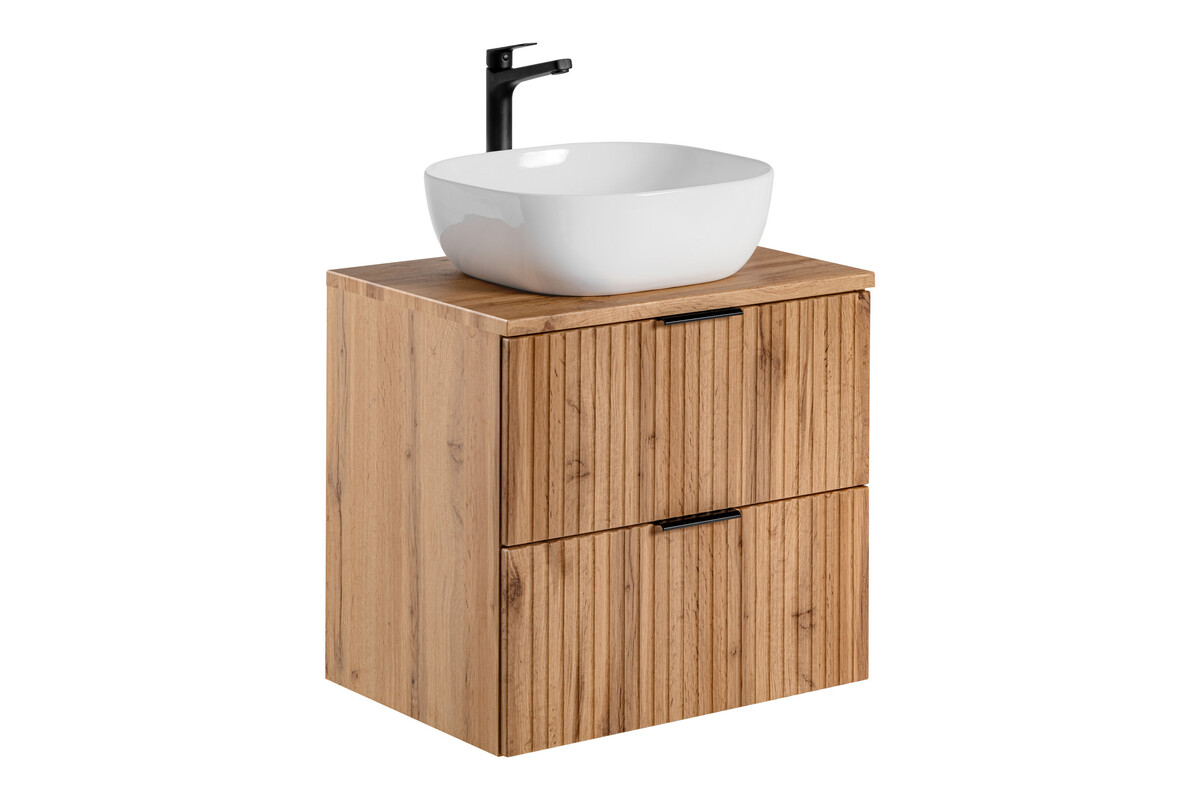 Adel Oak Zestaw meblowy 60cm z blatem i umywalką nablatową Smile
