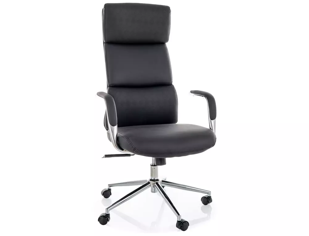 Fotel obrotowy Q-03 multiblock czarna ekoskóra