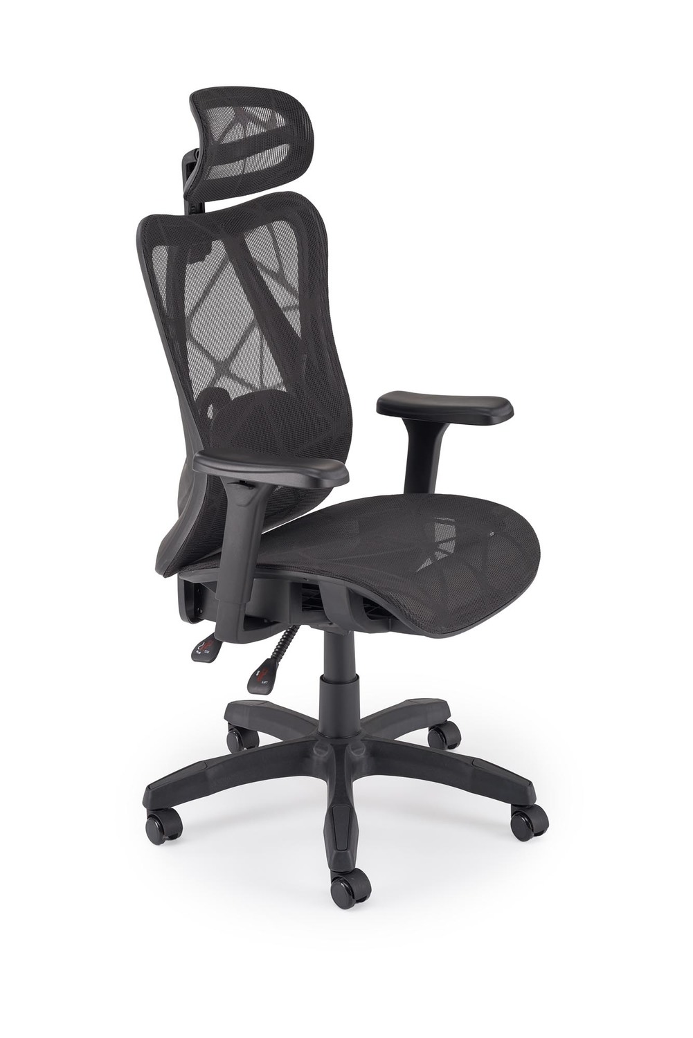 Fotel biurowy ergonomiczny XERON czarny multiblock z zagłówkiem